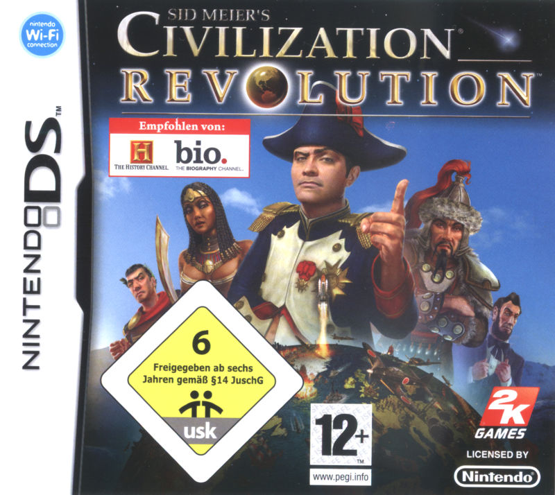 Civilization Revolution box art for Nintendo DS
